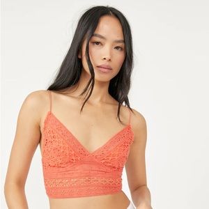 Free People Carrie Bralette in Lip Gloss Size Small